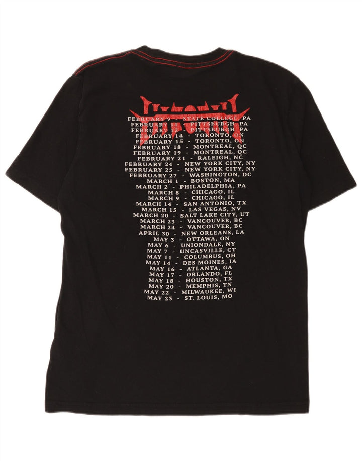 Diesel Camiseta masculina gráfica Top médio algodão preto