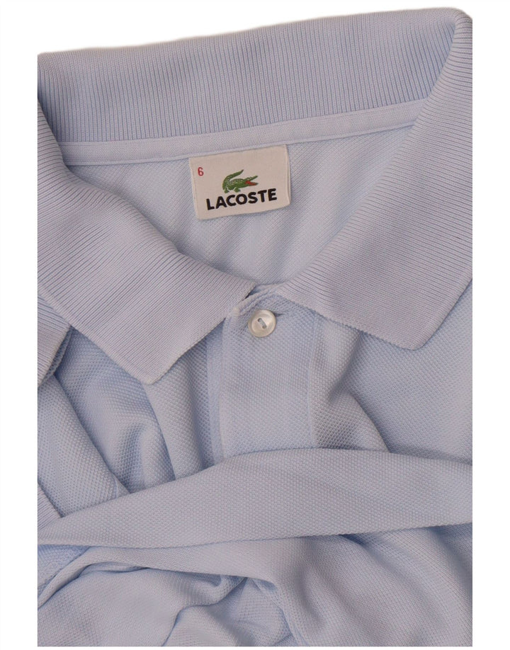 Camisa polo masculina Lacoste tamanho 6 XL azul