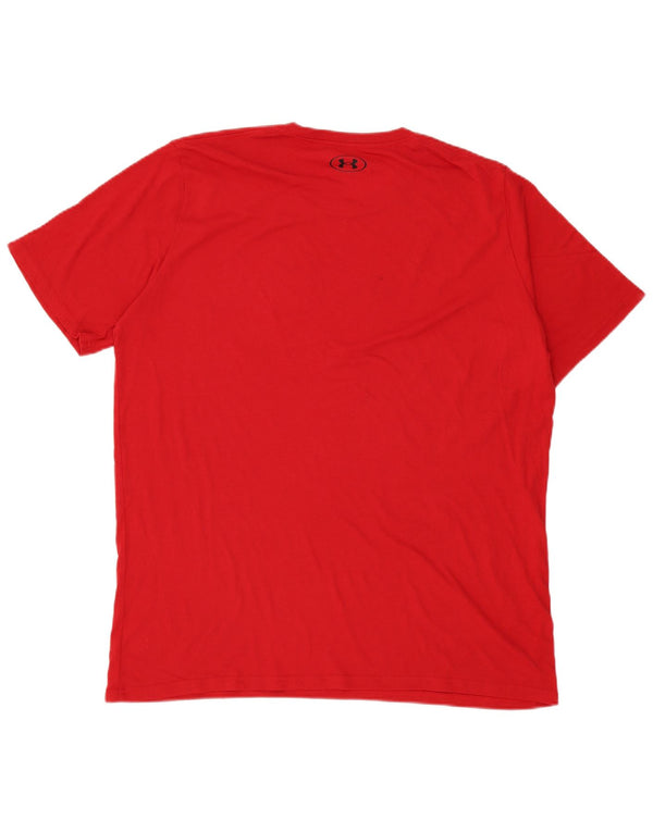 Camiseta gráfica masculina Under Armour Top 2XL vermelho