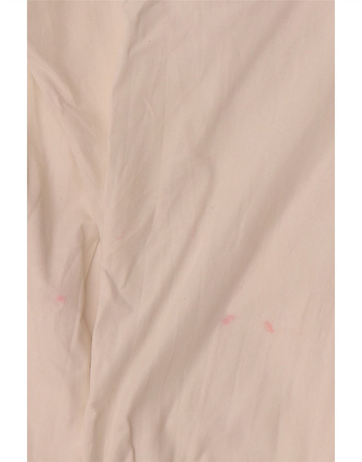 Blusa camisa feminina Benetton UK 14 médio branco