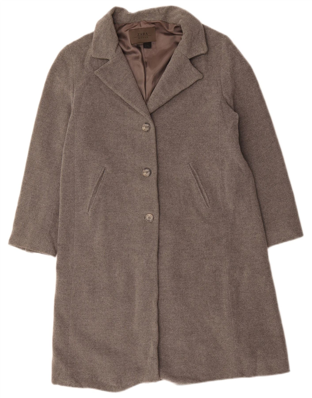 Sobretudo feminino Zara EU 42 grande cinza
