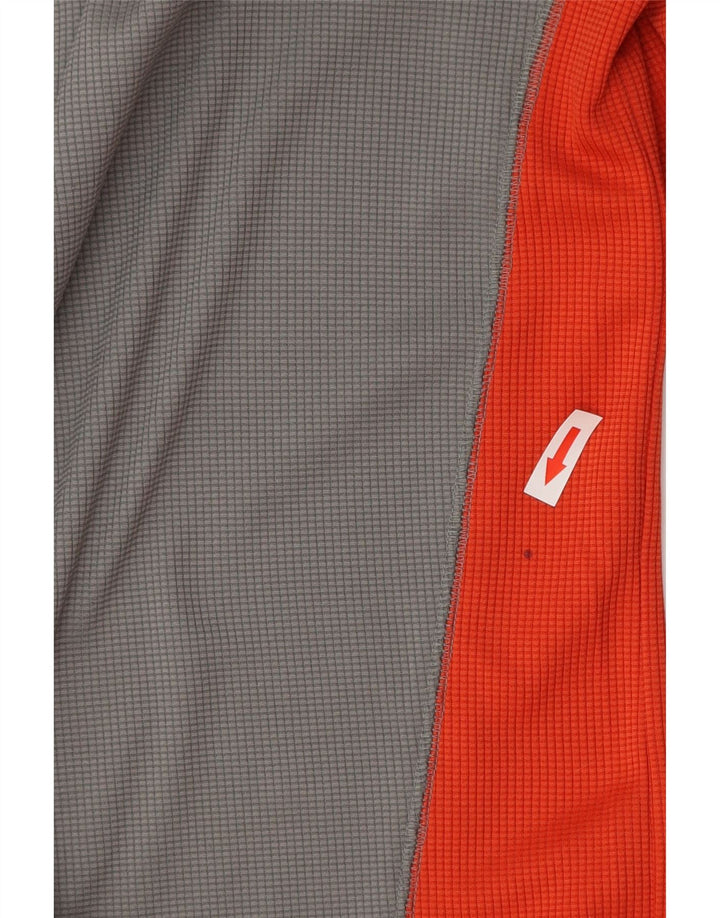 EDDIE BAUER Camiseta masculina grande cinza colorblock poliéster