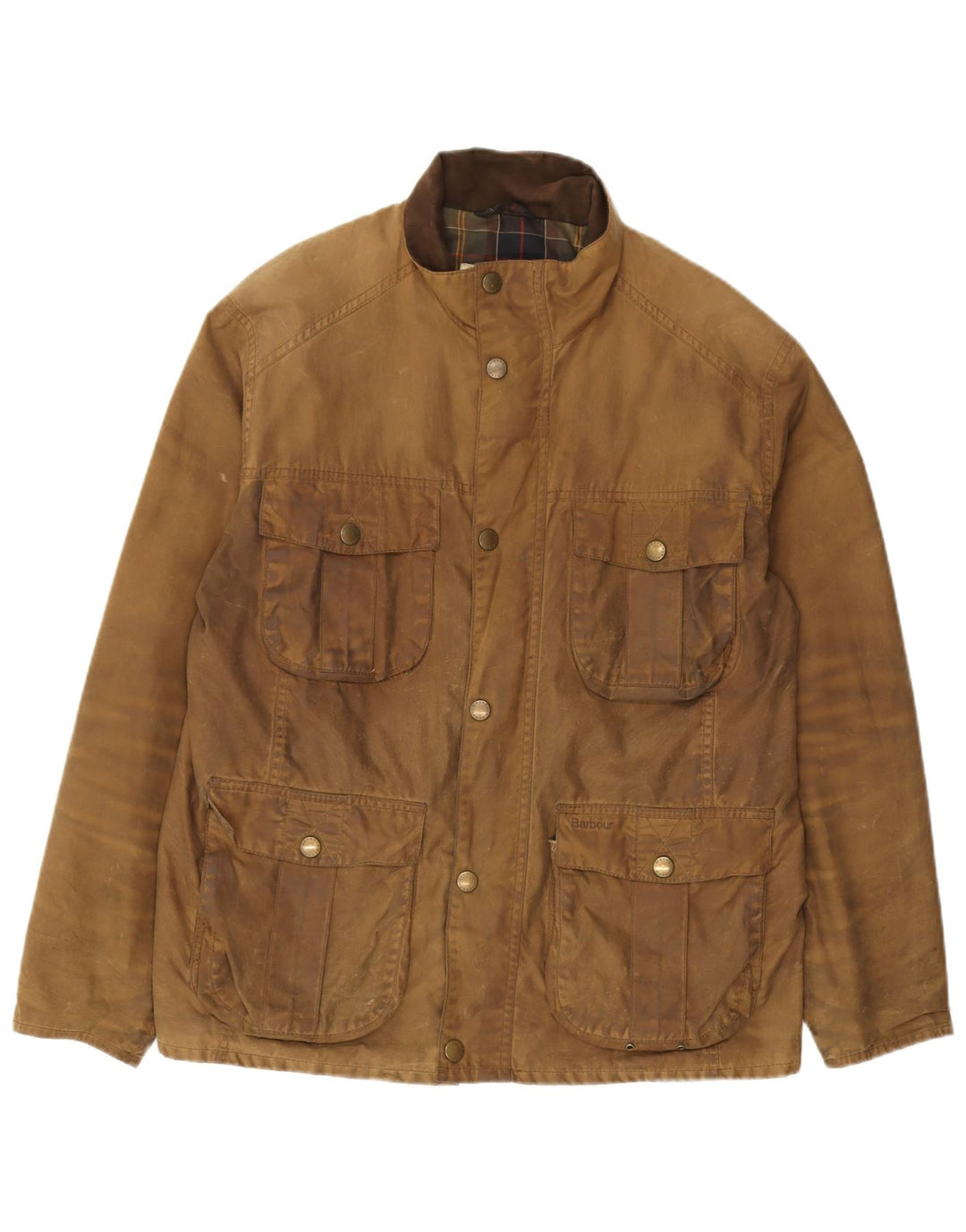 Jaqueta masculina de algodão encerado Barbour Reino Unido 40 grande algodão marrom