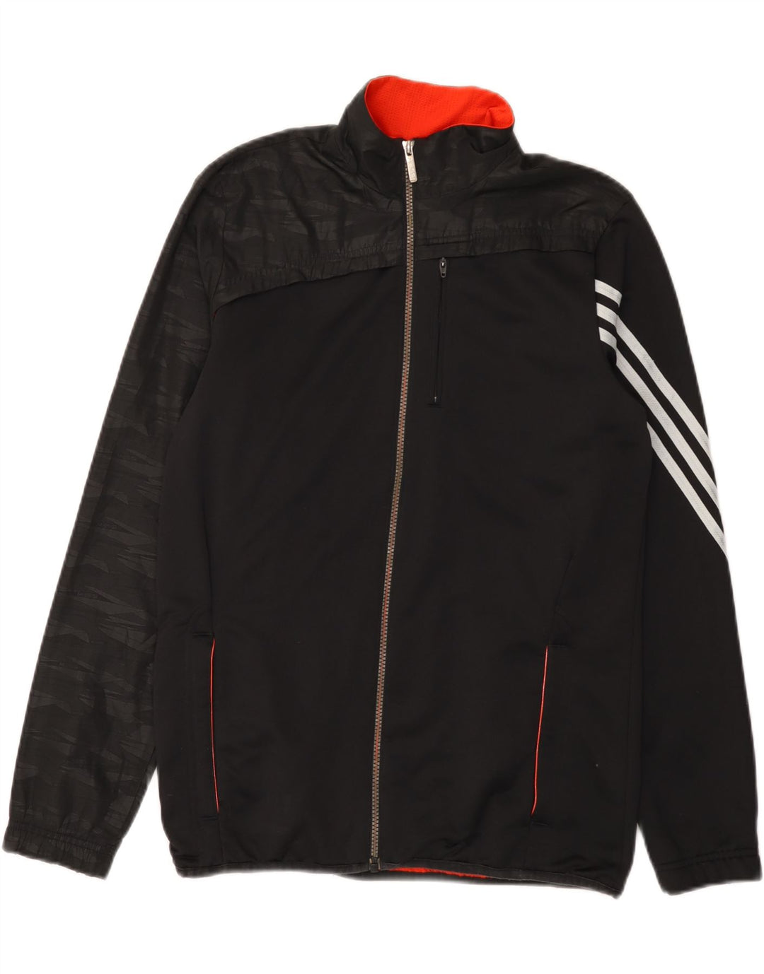 Casaco de treino Adidas Boys 15-16 anos preto poliéster