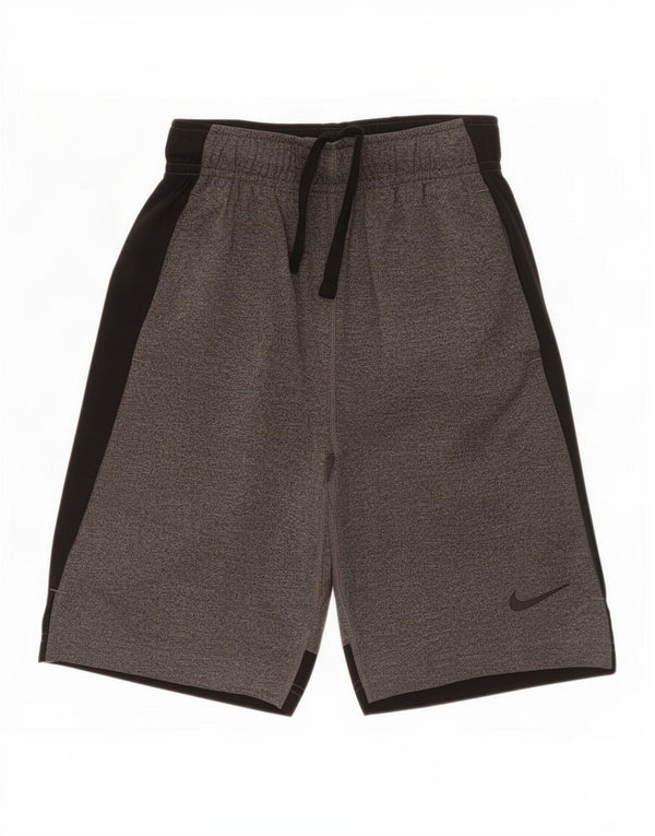 Shorts esportivos Nike Boys Dri Fit 10-11 anos cinza médio colorblock