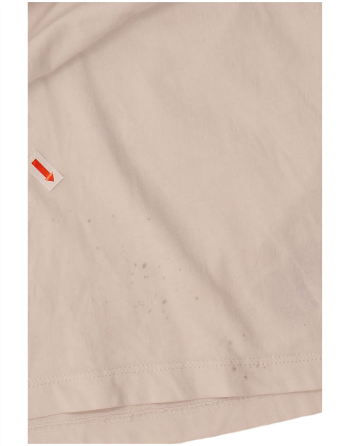 Timberland Camiseta masculina gráfica grande algodão branco