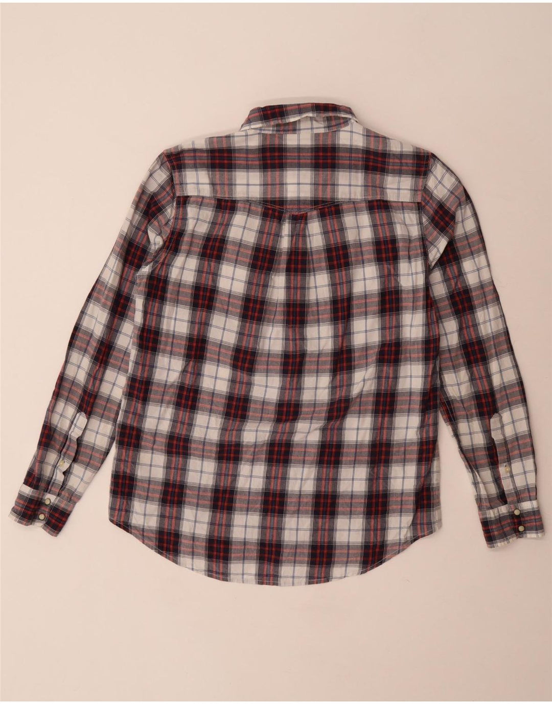 Camisa feminina Lee UK 14 algodão xadrez médio multicolorido