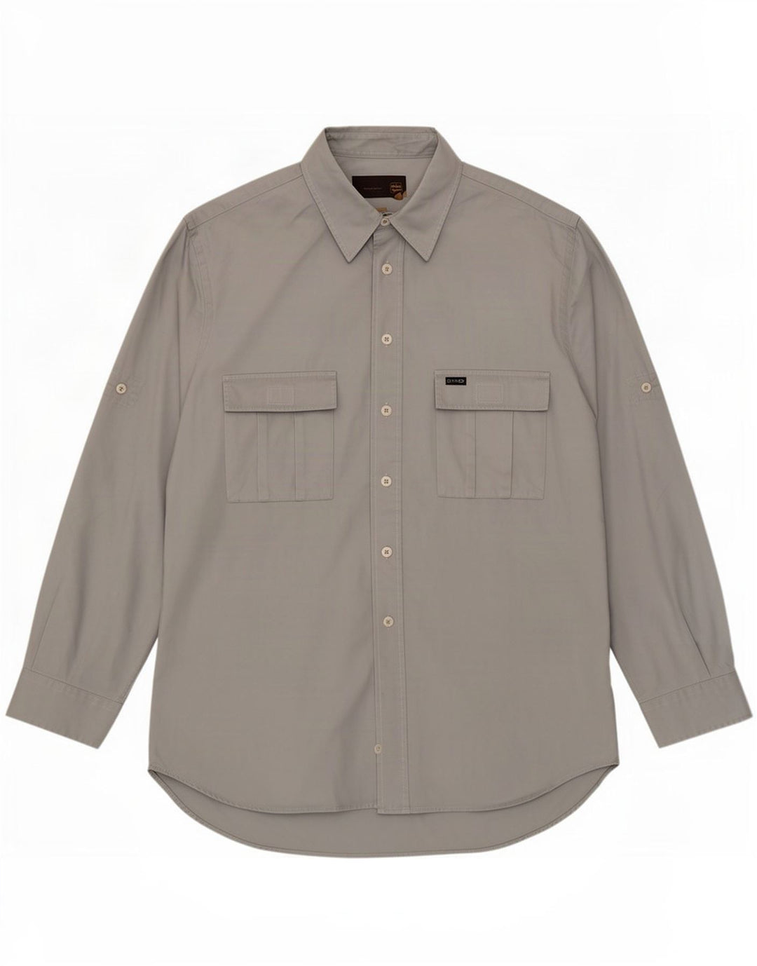 Camisa masculina Gas grande algodão cinza