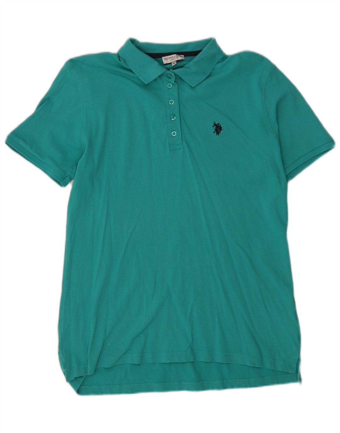 US Polo Assn. Camisa Polo Masculina Algodão Azul Médio