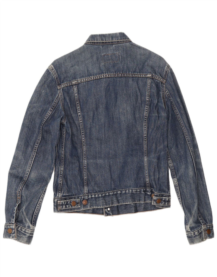 Jaqueta jeans feminina Levi's 11-12 anos médio azul marinho algodão