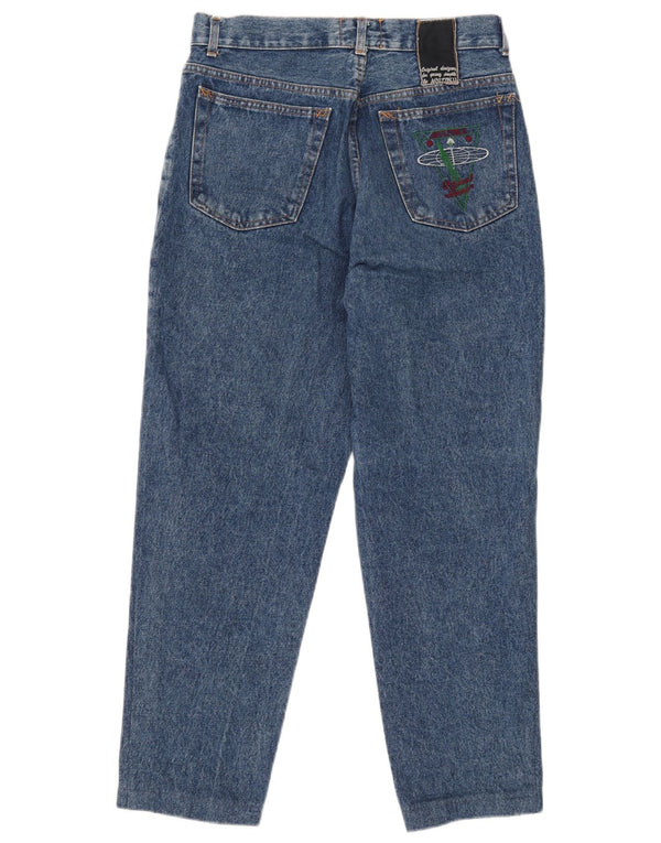 Calça jeans feminina de cintura alta Multiblu IT 48 XL W32 L27 Azul