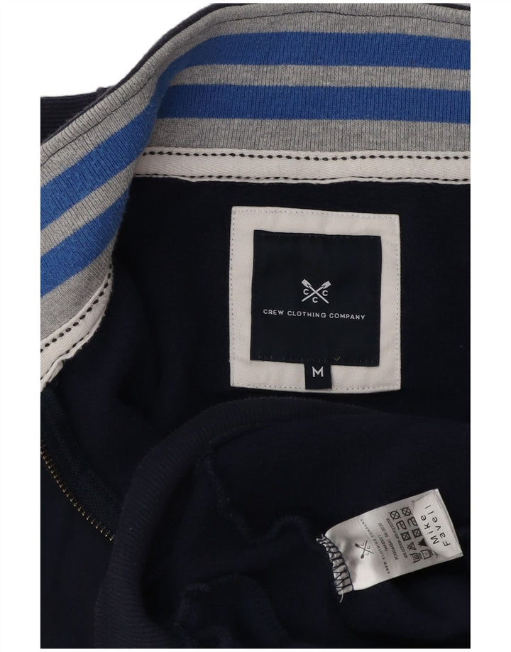 Crew Clothing Mens Treino Top Jaqueta Médio Algodão Azul Marinho