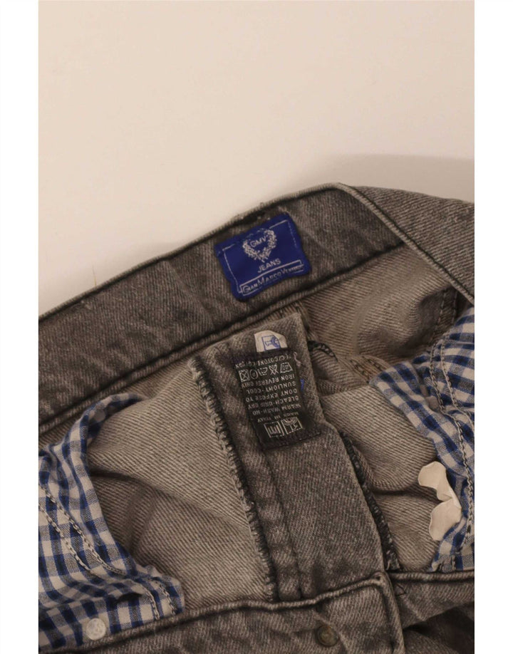 Calça jeans reta masculina Gianmarco Venturi W32 L34 algodão cinza
