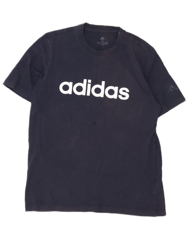 Adidas Camiseta Masculina Graphic Top Médio Algodão Azul Marinho