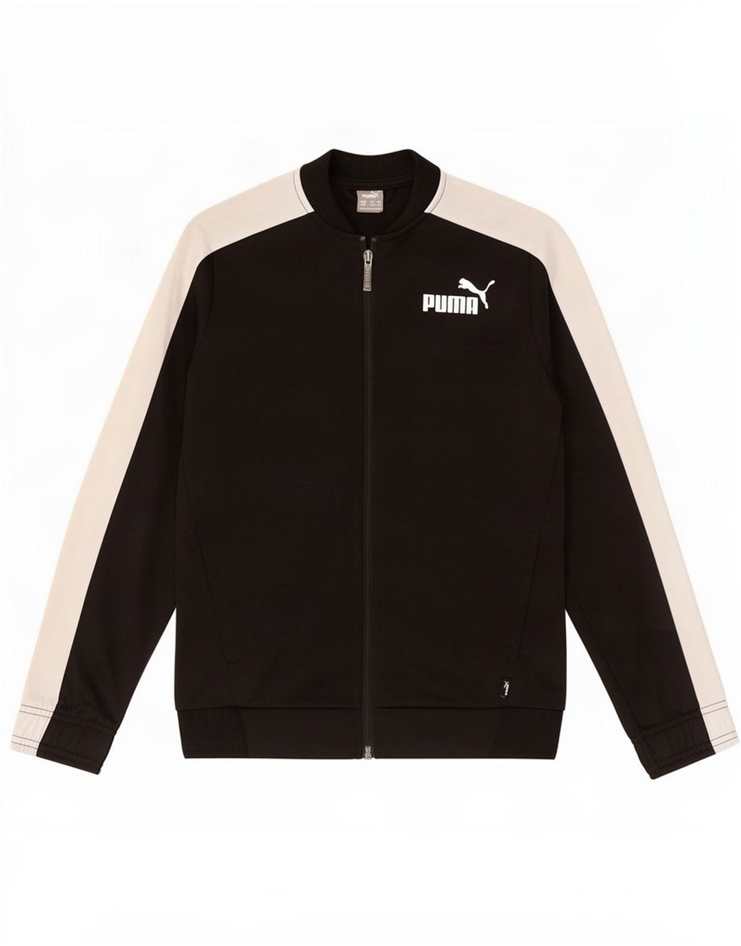 Jaqueta Puma Meninos Treino Top 11-12 Anos Preto Colorblock Poliéster