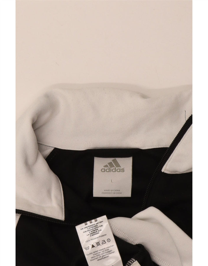 Jaqueta Adidas Meninos Treino Top 11-12 Anos Grande Bloco Colorido Preto