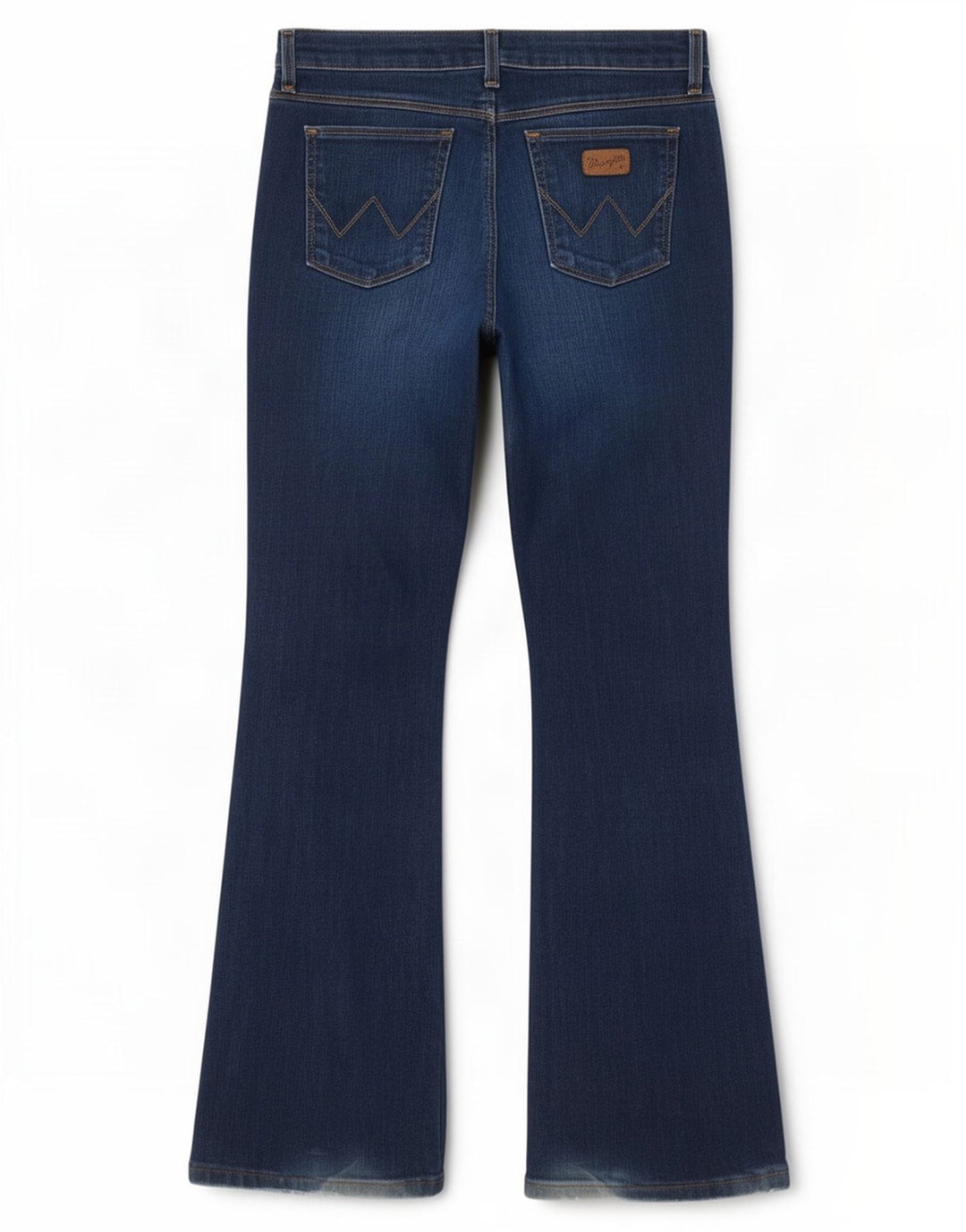 Jeans feminino Wrangler Curve Flared W30 L32 azul algodão