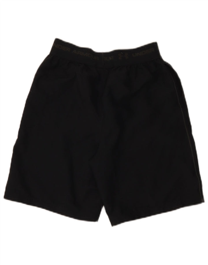 Shorts esportivos masculinos Under Armour 11-12 anos grandes pretos