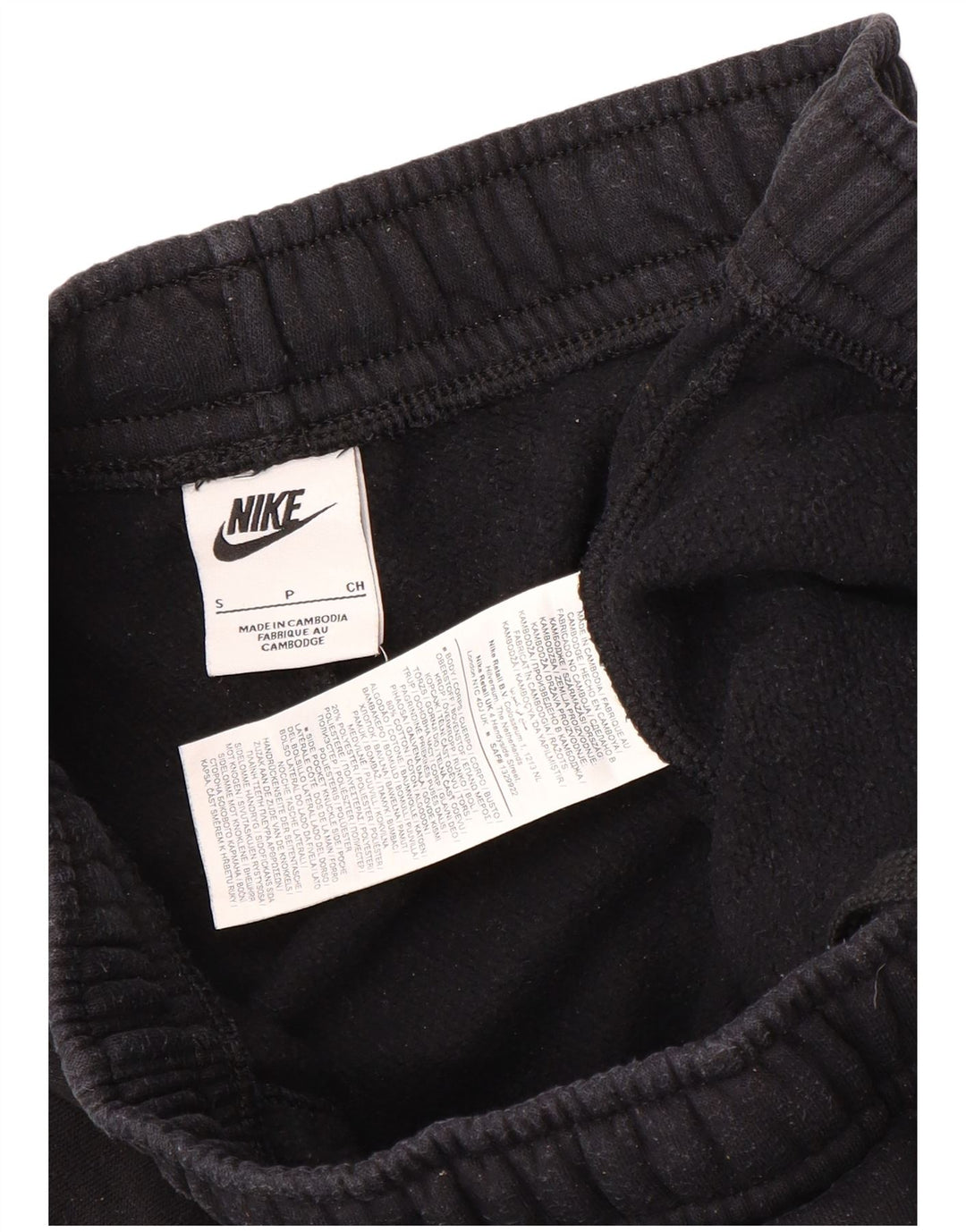 Nike Mens Cargo Calças de treino Joggers Pequeno Algodão Preto