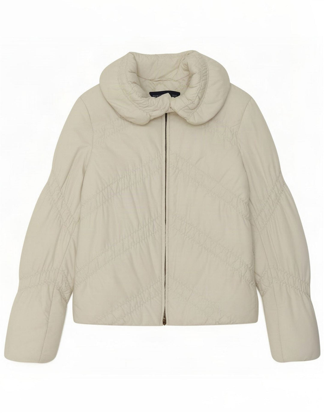 Trussardi Jeans Jaqueta acolchoada feminina IT 40 Poliéster branco pequeno