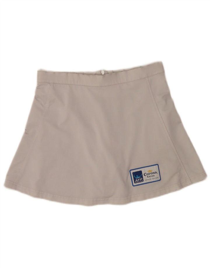 Mini saia feminina Erima UK 8 pequena W28 poliéster cinza