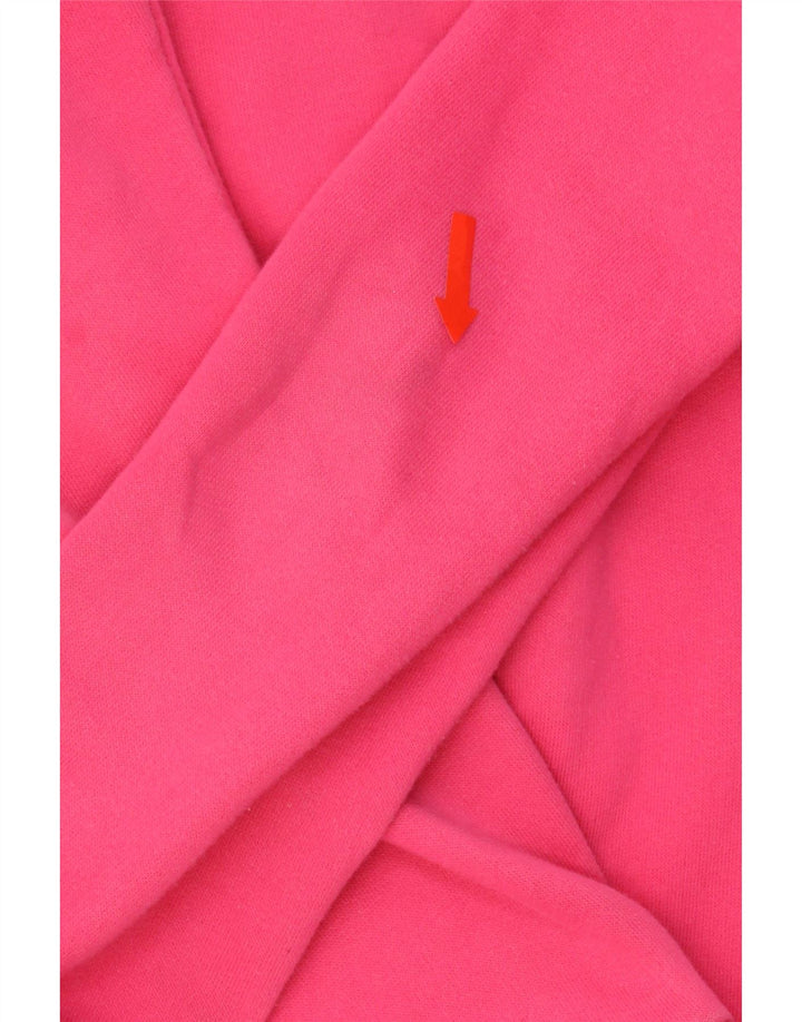 PUMA Girls Graphic Zip Hoodie Sweater 11-12 Years Pink Cotton Vintage Puma and Second-Hand Puma from Messina Hembry 