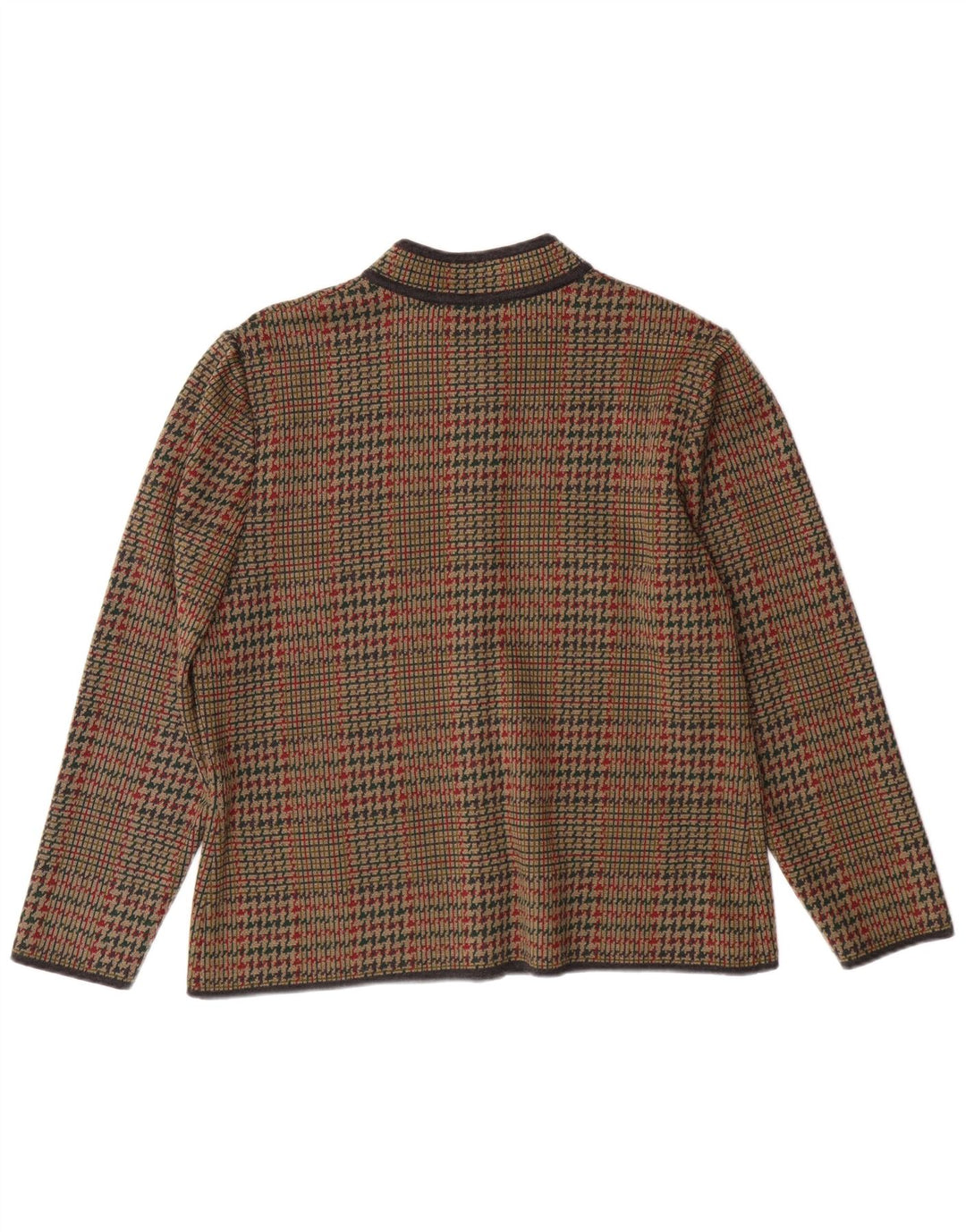 Jaqueta blazer feminina de malha com 6 botões STIZZOLI IT 48 XL marrom Houndstooth