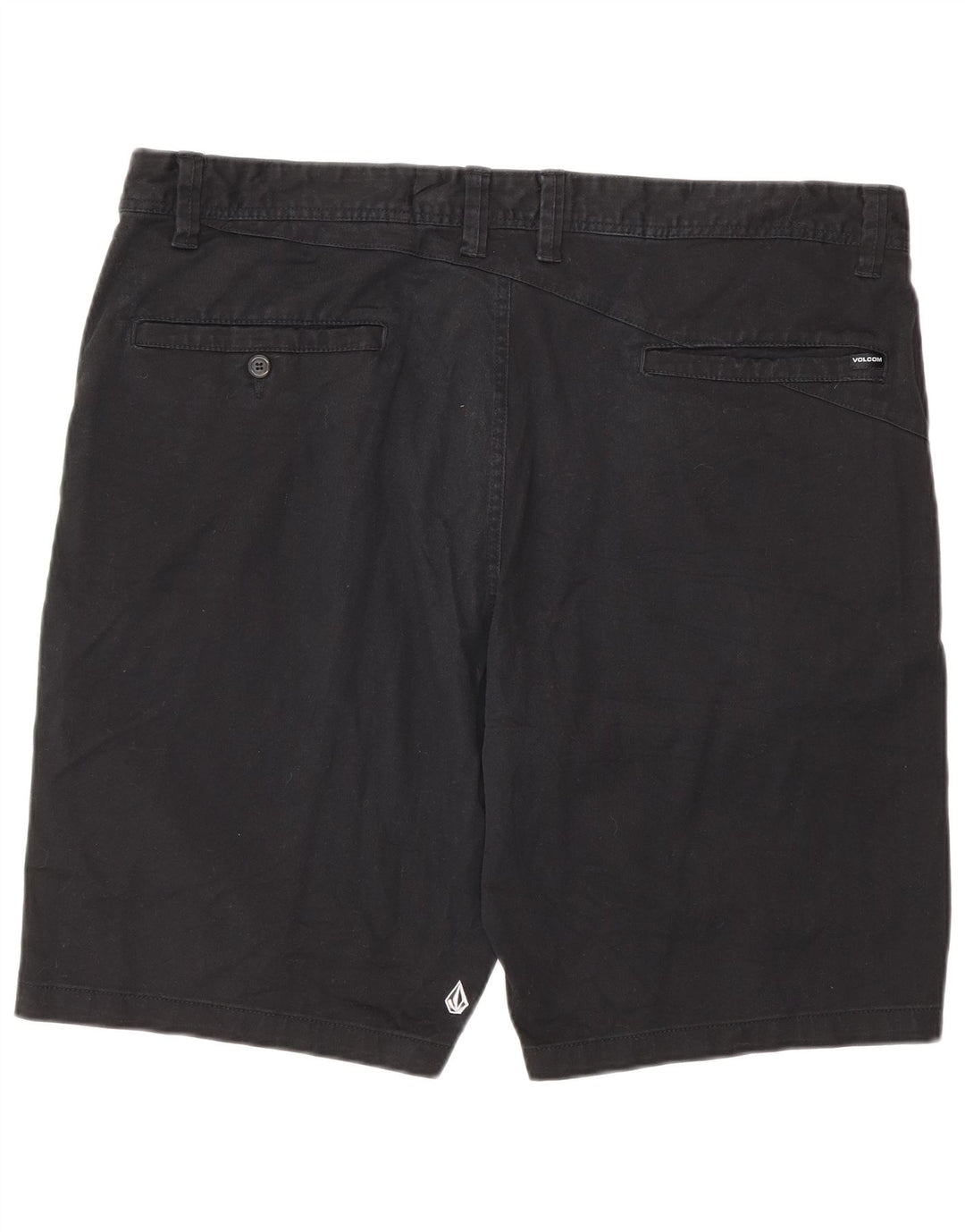 Volcom Mens Chino Shorts W40 XL Algodão Preto