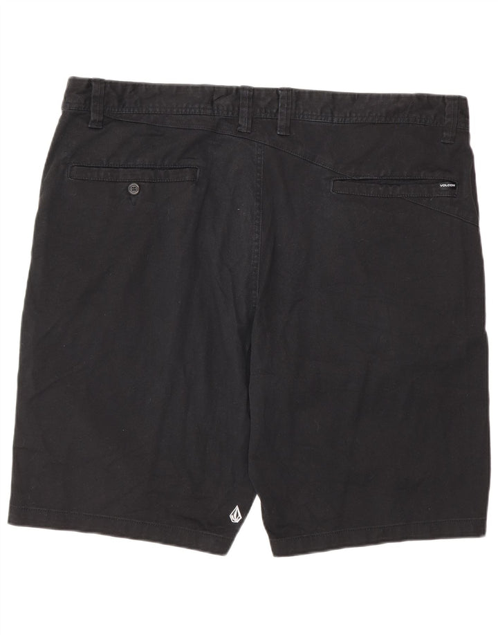 Volcom Mens Chino Shorts W40 XL Algodão Preto