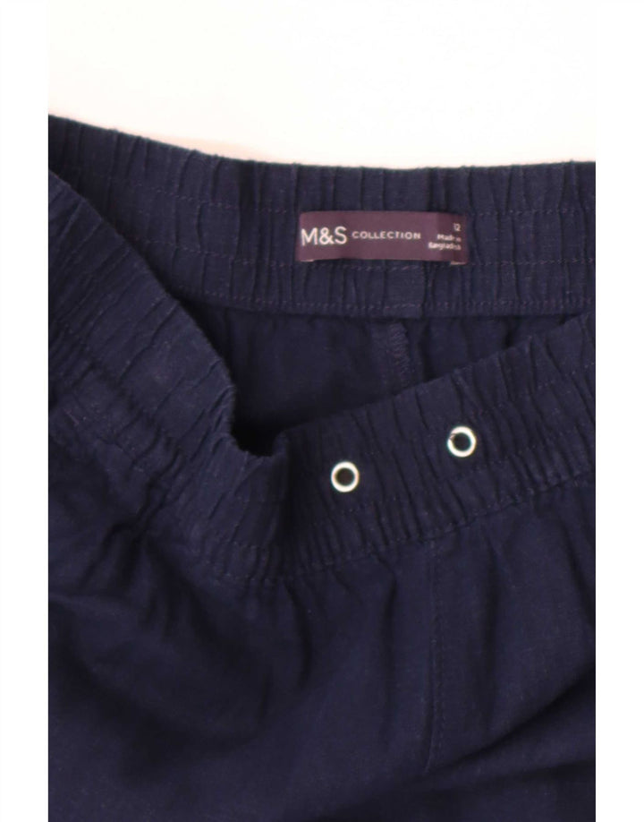 Shorts Chino Feminino Marks & Spencer Reino Unido 12 Médio W30 Azul Marinho