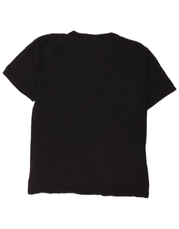Camiseta gráfica masculina Nike grande algodão colorblock preto