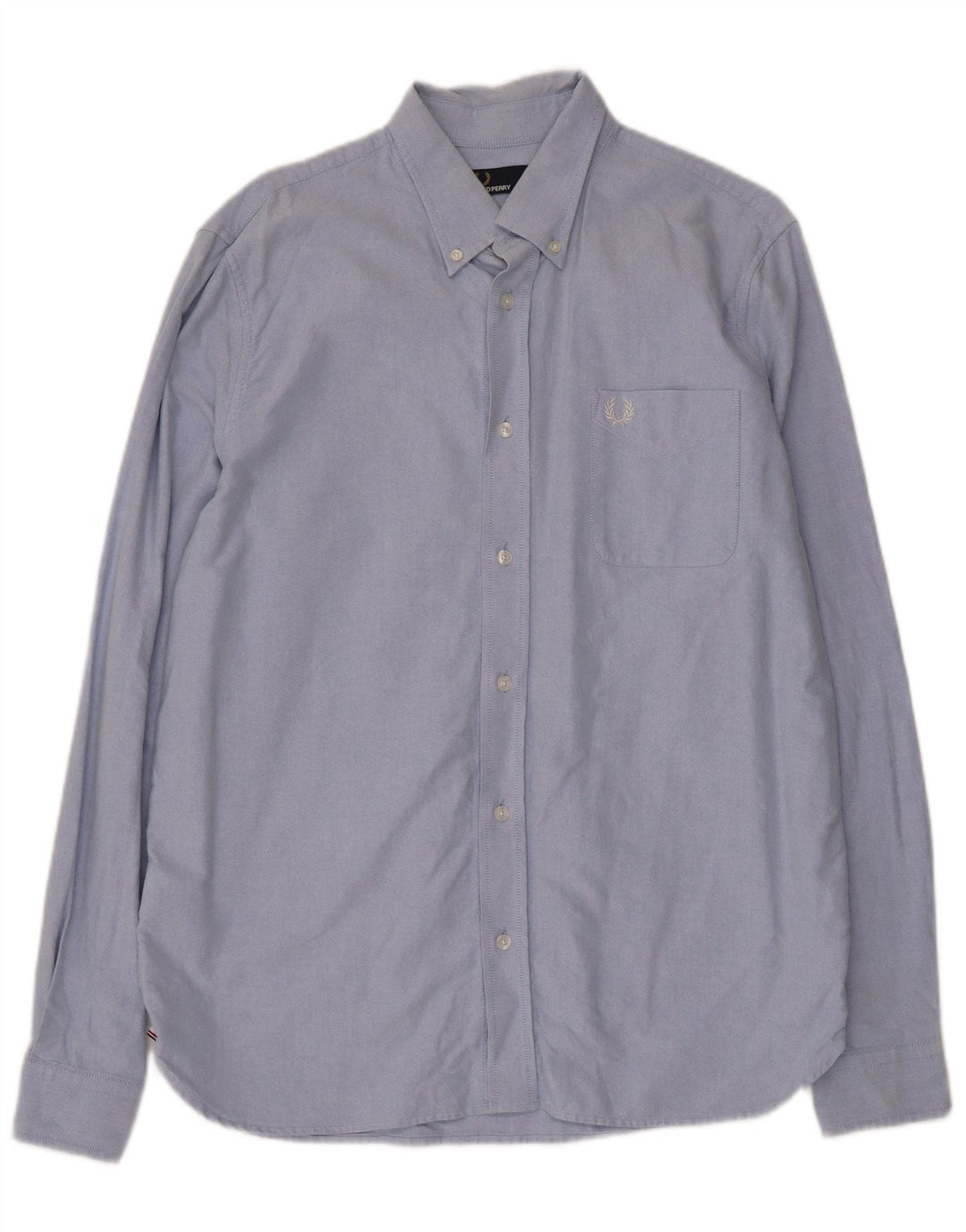 Camisa masculina Fred Perry grande algodão azul