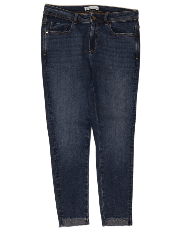 Zara Jeans Skinny Feminino EU 42 Grande W32 L27 Azul