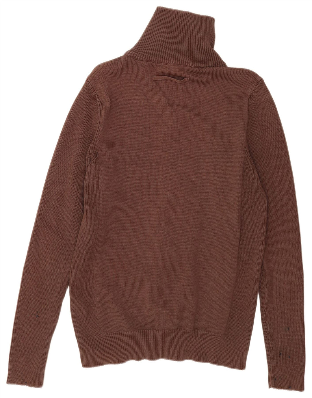 Suéter cardigã masculino Zara grande algodão marrom