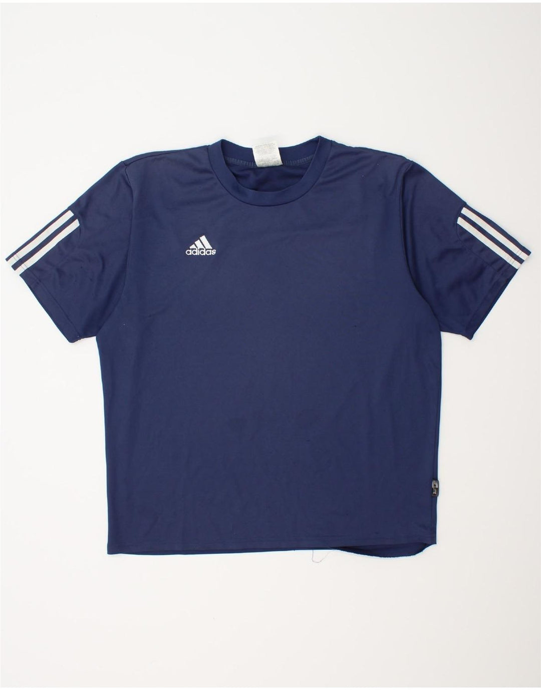 Camiseta masculina Adidas Climalite grande poliéster azul marinho