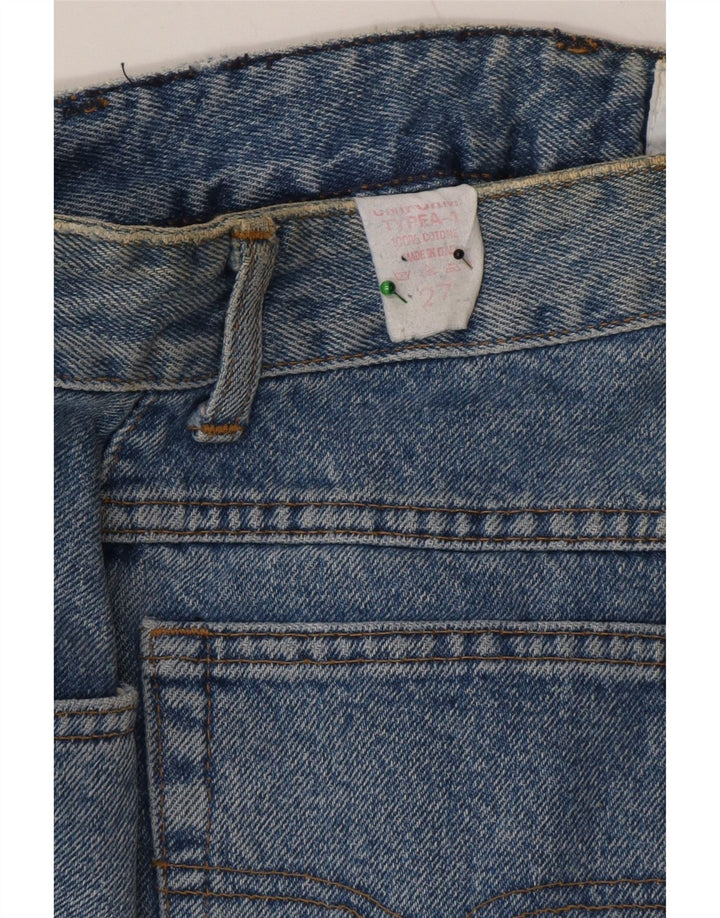 UNIFORM Womens Tapered Jeans W27 L29 Blue Cotton Vintage Uniform and Second-Hand Uniform from Messina Hembry 
