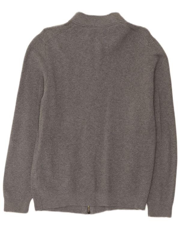 Suéter cardigã feminino Massimo Dutti Reino Unido 16 grande cinza