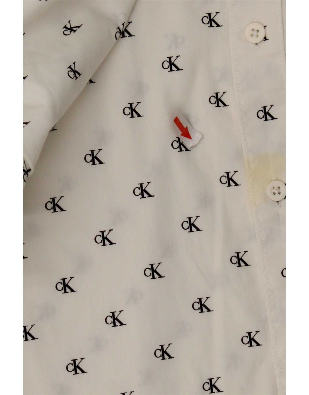 Camisa Calvin Klein Jeans Masculina Graphic Slim Fit Médio Algodão Branco