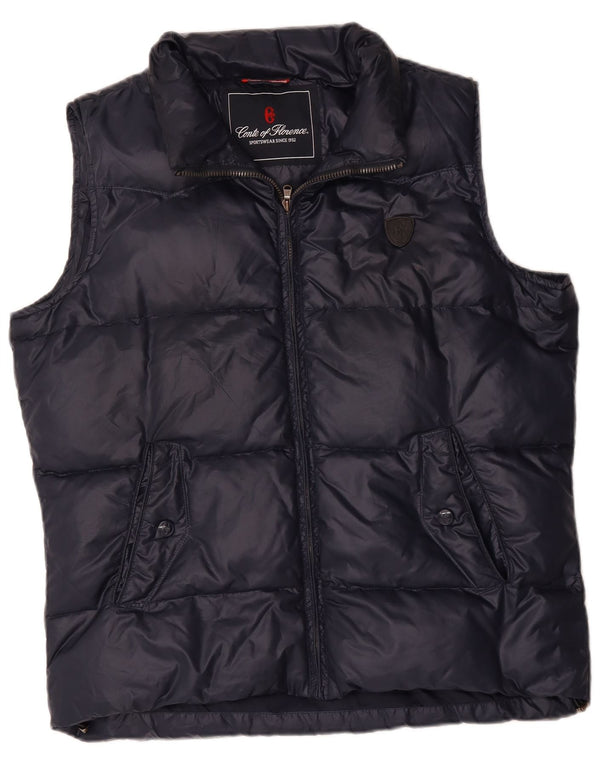 Colete acolchoado masculino Conte of Florence UK 42 XL azul marinho poliéster