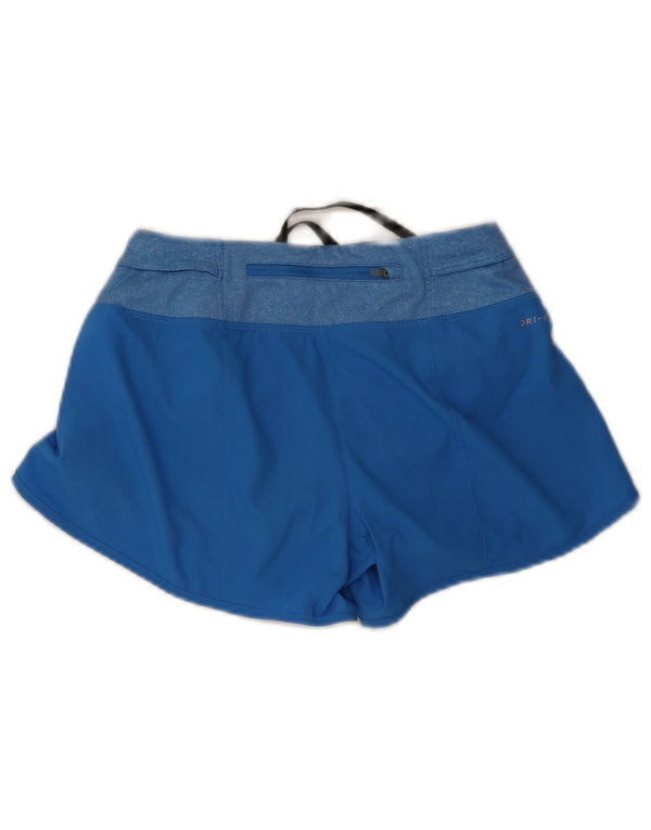 Shorts esportivos femininos Nike Dri Fit UK 4 XS azul poliéster