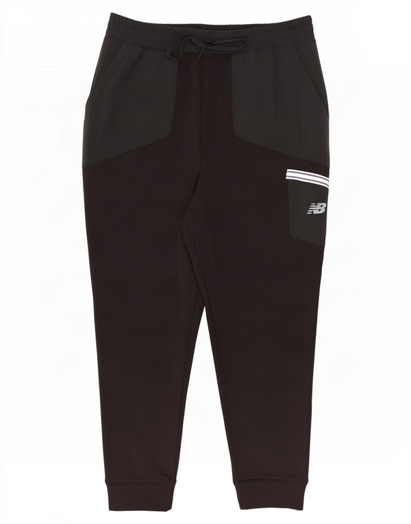 Calça de treino masculina New Balance Joggers grande bloco colorido preto
