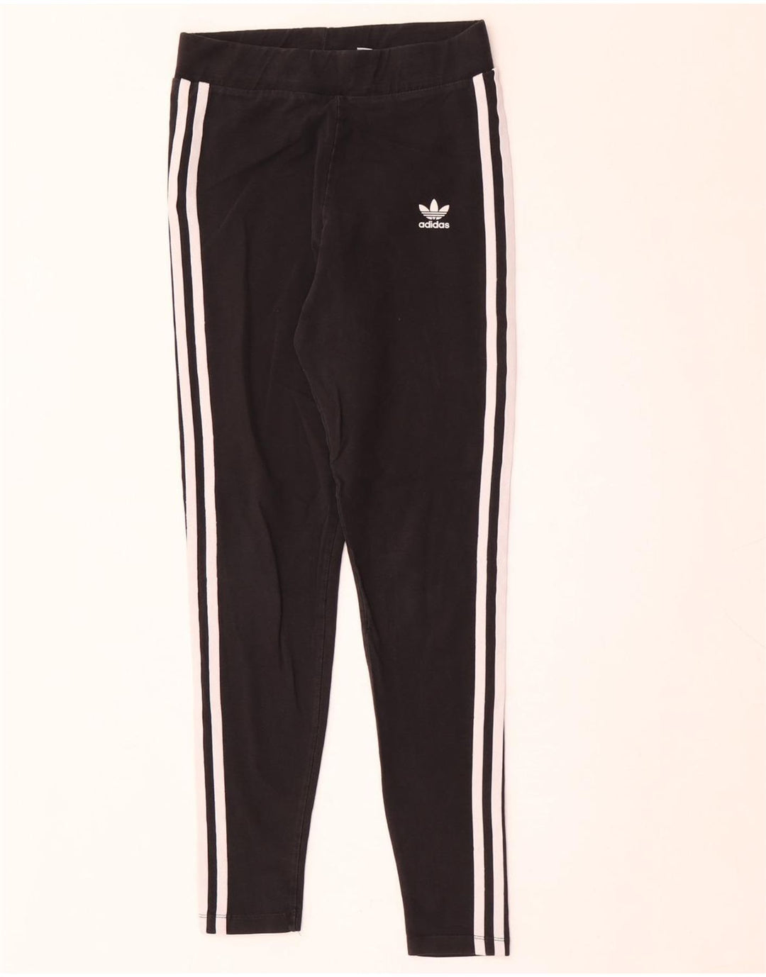 Leggings Adidas Femininas UK 10 Pequenas Pretas