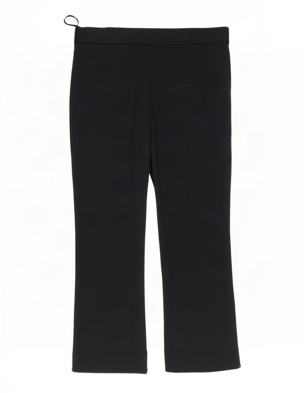 Calça capri feminina Marks & Spencer UK 18 XL W38 L24 azul marinho viscose