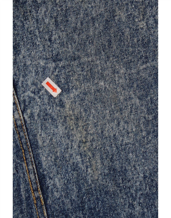 Saia jeans feminina VINTAGE W32 grande azul