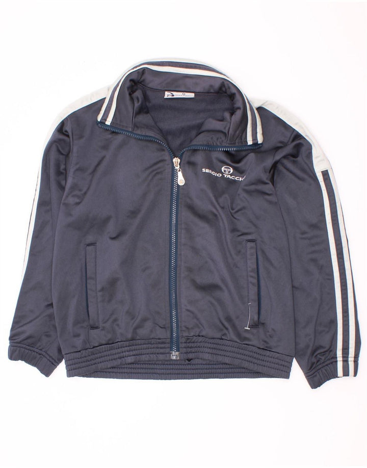 Sergio Tacchini Jaqueta masculina de agasalho 11-12 anos médio azul marinho