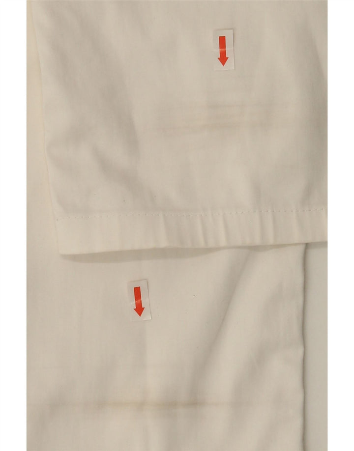 Zara Mens Slim Calça Casual EU 40 Médio W31 L29 Branco