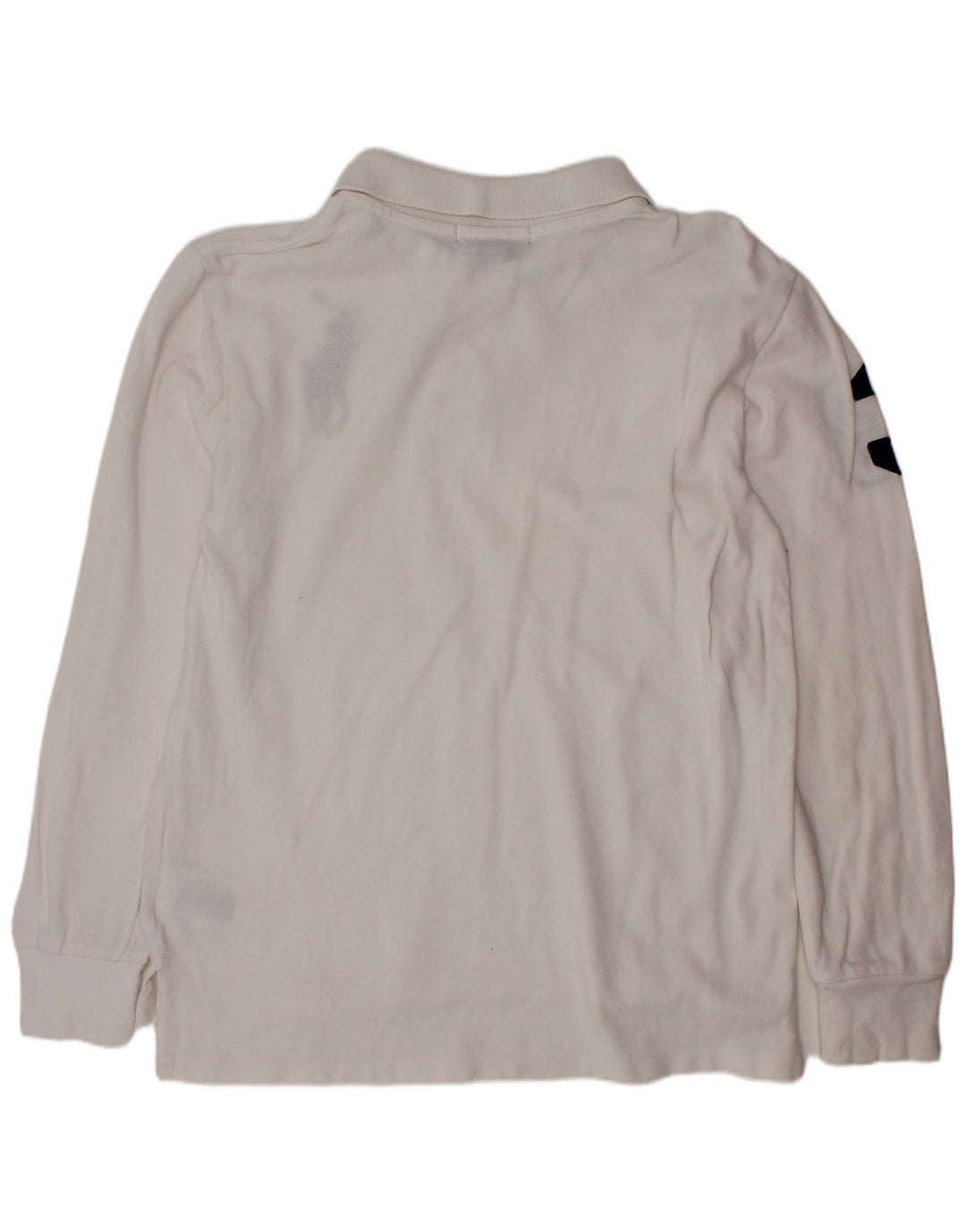 POLO RALPH LAUREN Camisa polo masculina gráfica 10-11 anos médio branco