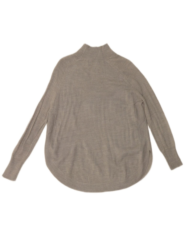 Suéter feminino Marks & Spencer com gola tartaruga Reino Unido 6 XS cinza