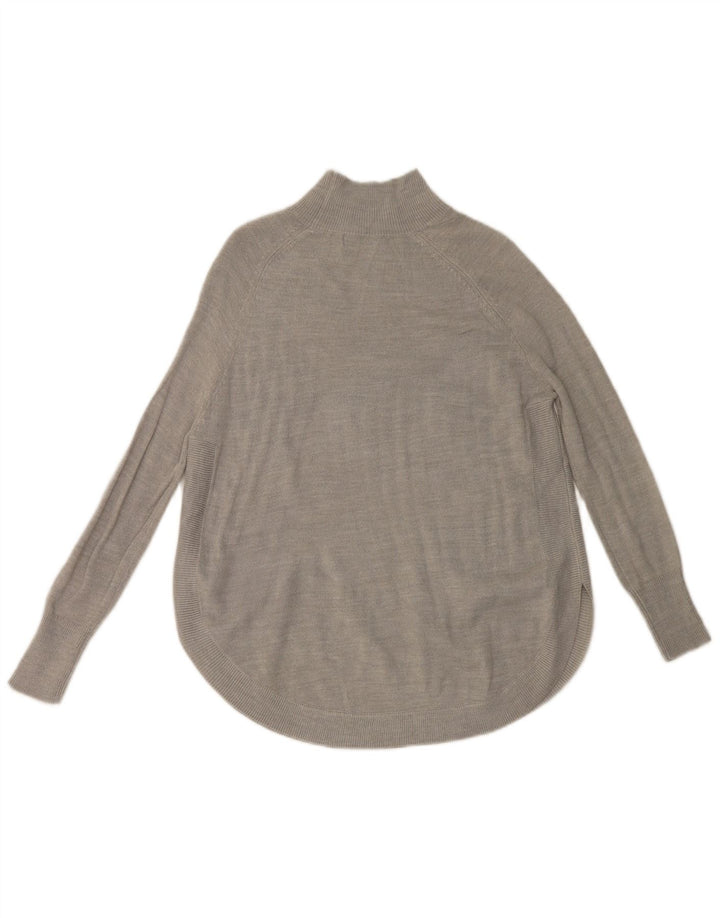 Suéter feminino Marks & Spencer com gola tartaruga Reino Unido 6 XS cinza
