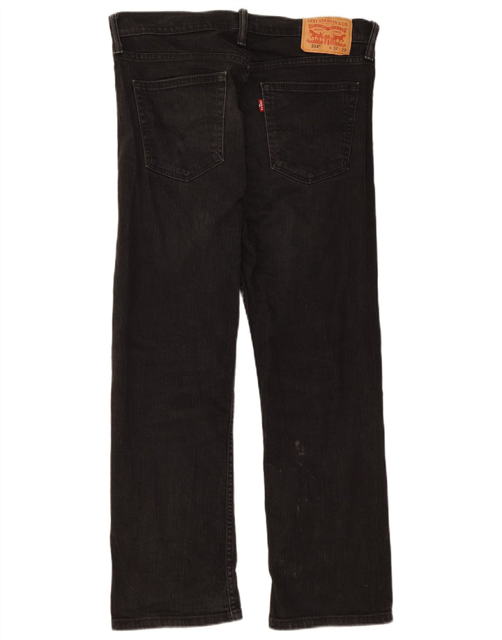 Levi's Masculino 514 Straight Jeans W32 L29 Algodão Preto